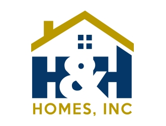 H & H Homes, Inc. logo design by fawadyk