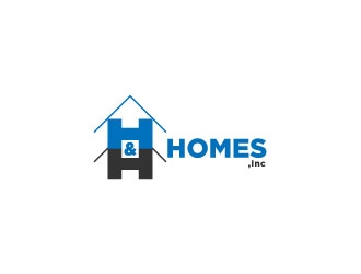 H & H Homes, Inc. logo design by hwkomp