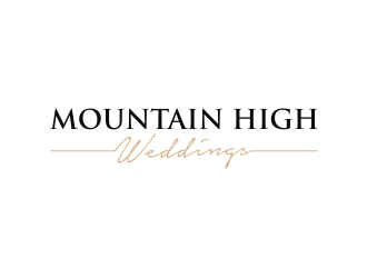 Mountain High Weddings logo design by logitec