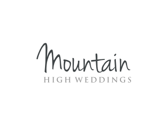 Mountain High Weddings logo design by bricton