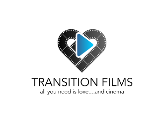 Transition Films logo design by rezadesign