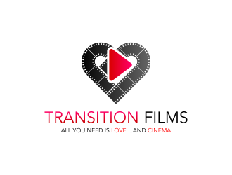 Transition Films logo design by rezadesign