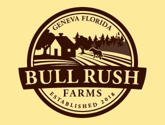Bull Rush Farms logo design by abss