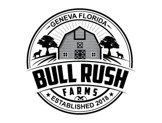 Bull Rush Farms logo design by uttam