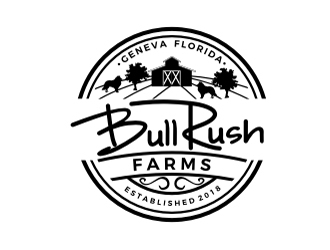 Bull Rush Farms logo design by aladi