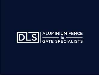 DLS [tagline: The aluminium fence & gate specialists] logo design by dewipadi