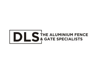DLS [tagline: The aluminium fence & gate specialists] logo design by agil