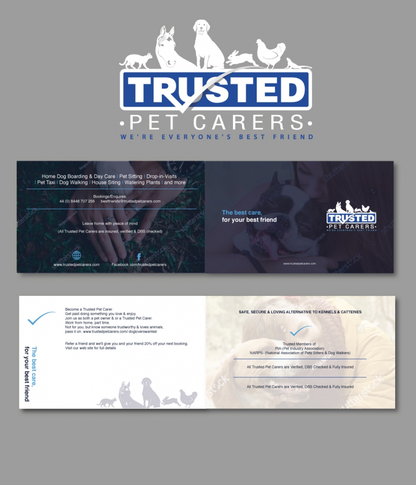 Trusted Pet Carers logo design by designbyorimat