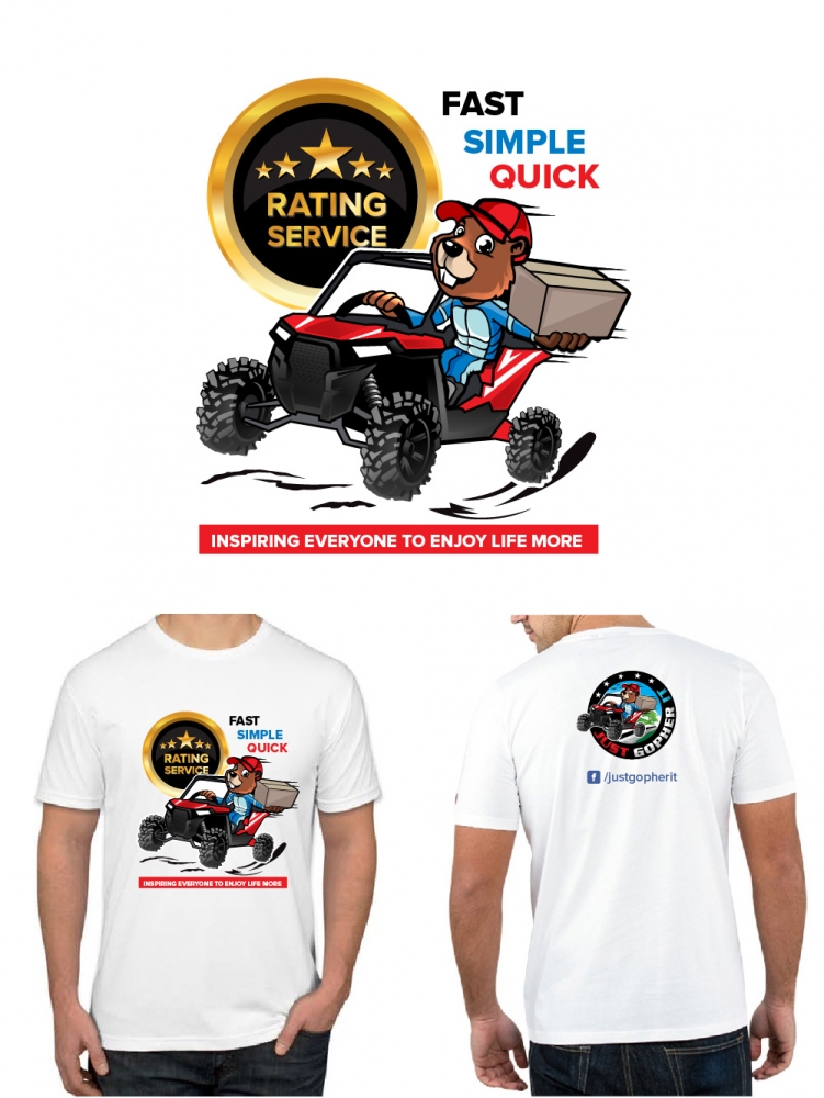 Just Gopher It / Gopher it All / Gopher logo design by litera