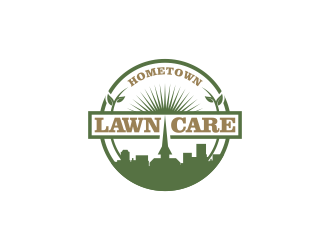 Hometown Lawn Care logo design by ekitessar
