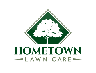 Hometown Lawn Care logo design by akilis13