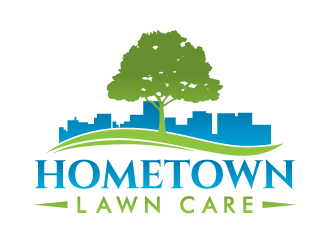 Hometown Lawn Care logo design by akilis13