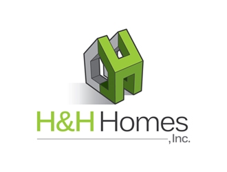 H & H Homes, Inc. logo design by openyourmind