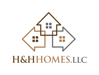 H & H Homes, Inc. logo design by AisRafa