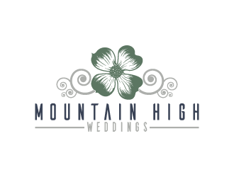 Mountain High Weddings logo design by fastsev