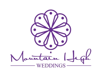 Mountain High Weddings logo design by sarfaraz