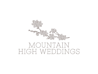 Mountain High Weddings logo design by dhika