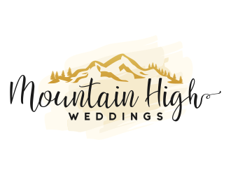 Mountain High Weddings logo design by ArniArts
