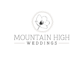 Mountain High Weddings logo design by BeDesign