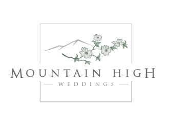 Mountain High Weddings logo design by REDCROW