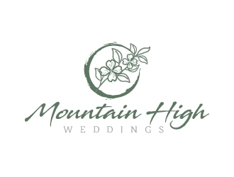 Mountain High Weddings logo design by jaize