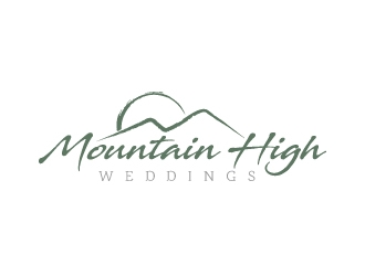 Mountain High Weddings logo design by jaize