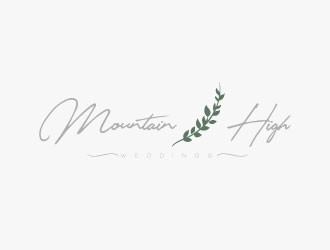 Mountain High Weddings logo design by sanworks