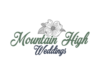 Mountain High Weddings logo design by fastsev
