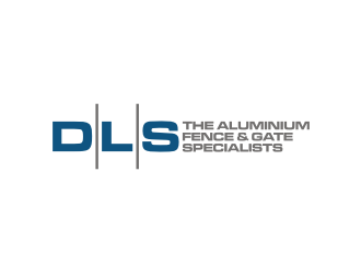 DLS [tagline: The aluminium fence & gate specialists] logo design by rief