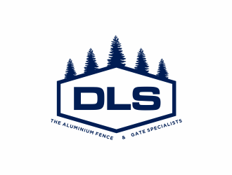 DLS [tagline: The aluminium fence & gate specialists] logo design by ammad