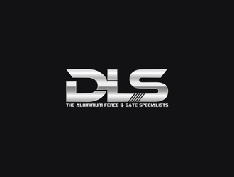 DLS [tagline: The aluminium fence & gate specialists] logo design by zeta