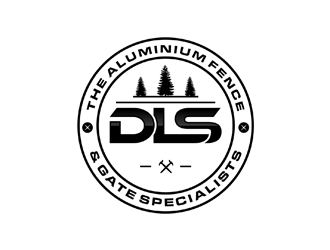 DLS [tagline: The aluminium fence & gate specialists] logo design by ndaru
