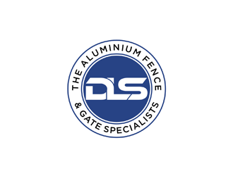 DLS [tagline: The aluminium fence & gate specialists] logo design by johana