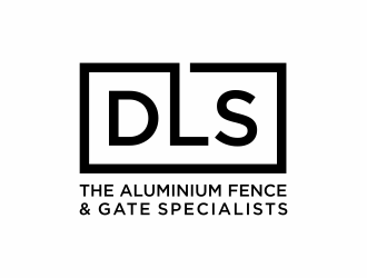 DLS [tagline: The aluminium fence & gate specialists] logo design by eagerly