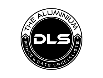 DLS [tagline: The aluminium fence & gate specialists] logo design by qqdesigns