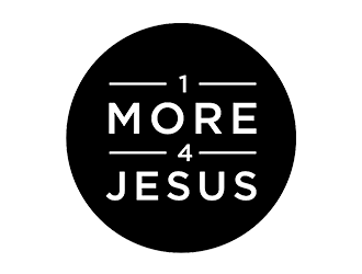 One More For Jesus or 1 More 4 Jesus logo design by blackcane