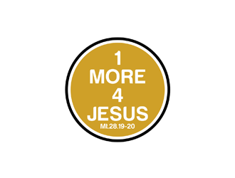One More For Jesus or 1 More 4 Jesus logo design by johana