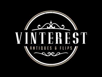 Vinterest Antiques & Flips, LLC logo design by akilis13