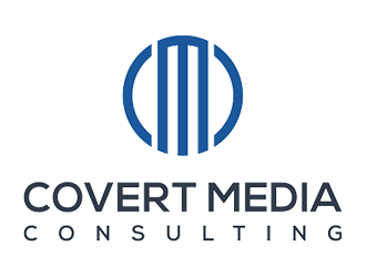 Covert Media Consulting logo design by blackcane