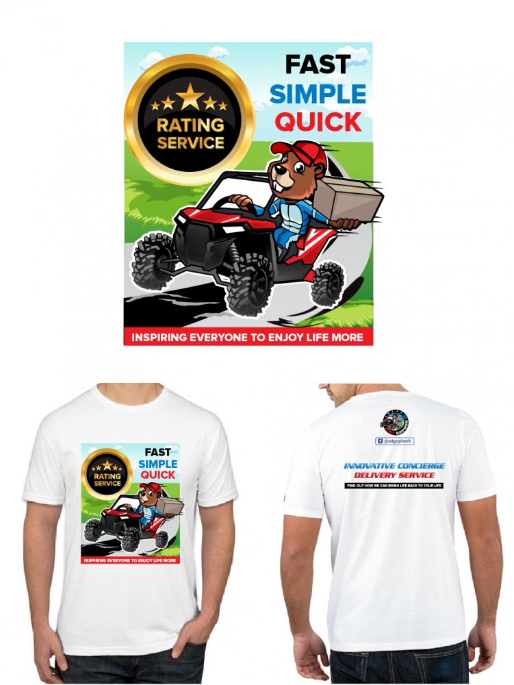 Just Gopher It / Gopher it All / Gopher logo design by litera