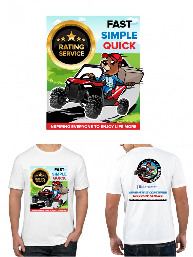 Just Gopher It / Gopher it All / Gopher logo design by litera