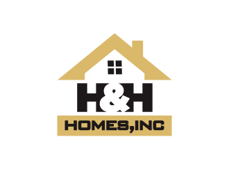 H & H Homes, Inc. logo design by YONK