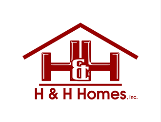 H & H Homes, Inc. logo design by OxyGen