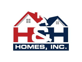 H & H Homes, Inc. logo design by jaize