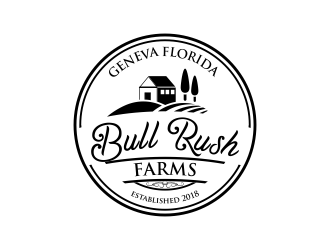 Bull Rush Farms logo design by ROSHTEIN