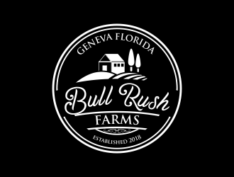 Bull Rush Farms logo design by ROSHTEIN