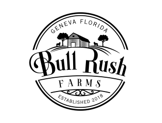 Bull Rush Farms logo design by keylogo