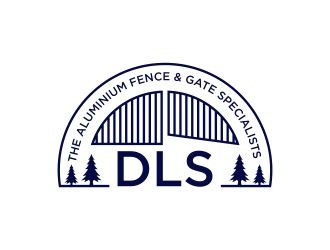 DLS [tagline: The aluminium fence & gate specialists] logo design by 48art