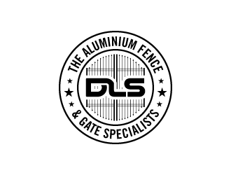 DLS [tagline: The aluminium fence & gate specialists] logo design by torresace