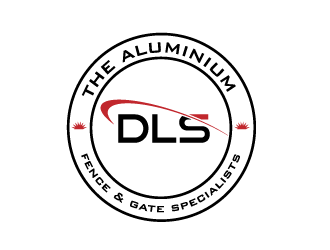 DLS [tagline: The aluminium fence & gate specialists] logo design by grea8design